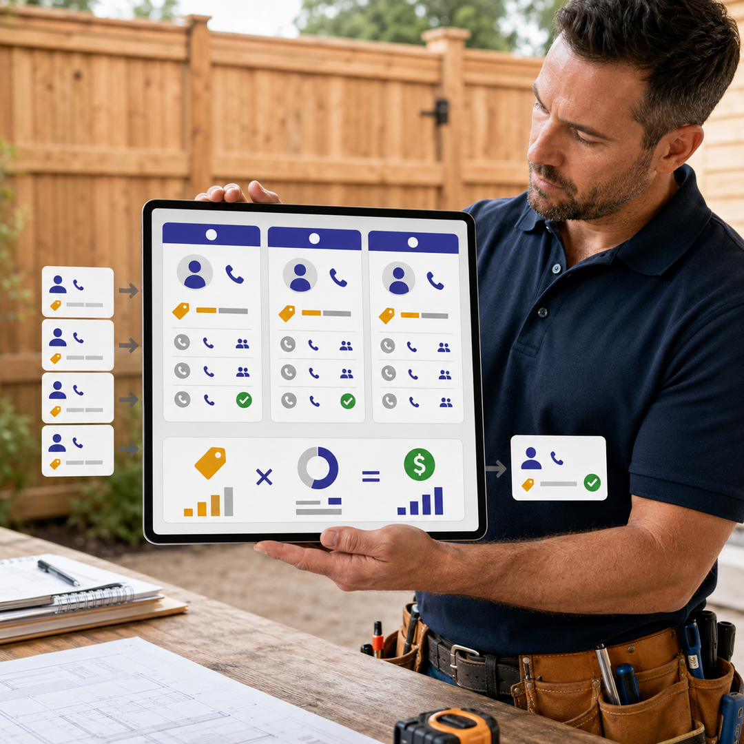 Fence contractor comparing lead costs from Angi, HomeAdvisor and Networx