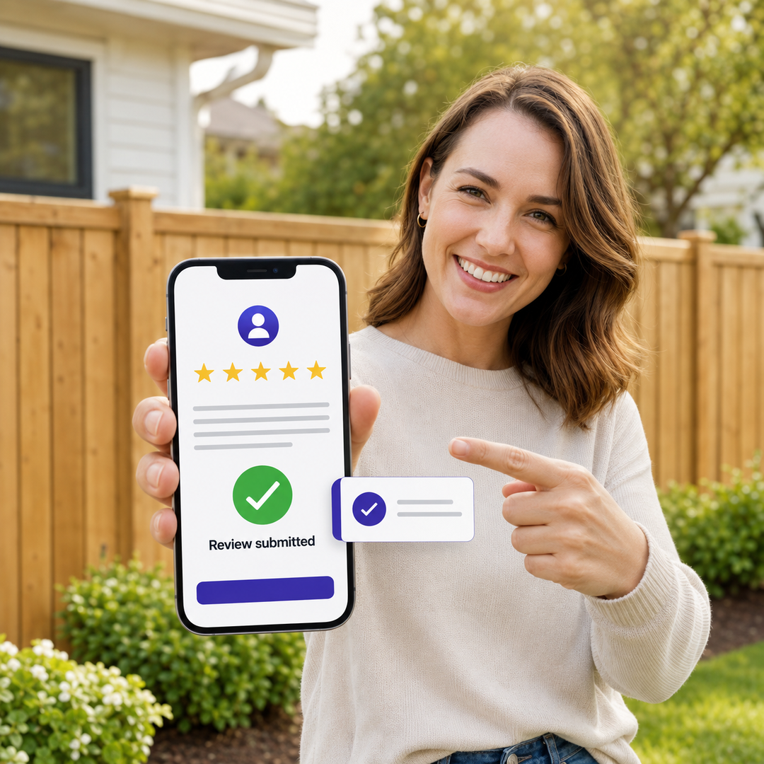 Google reviews for a fence company